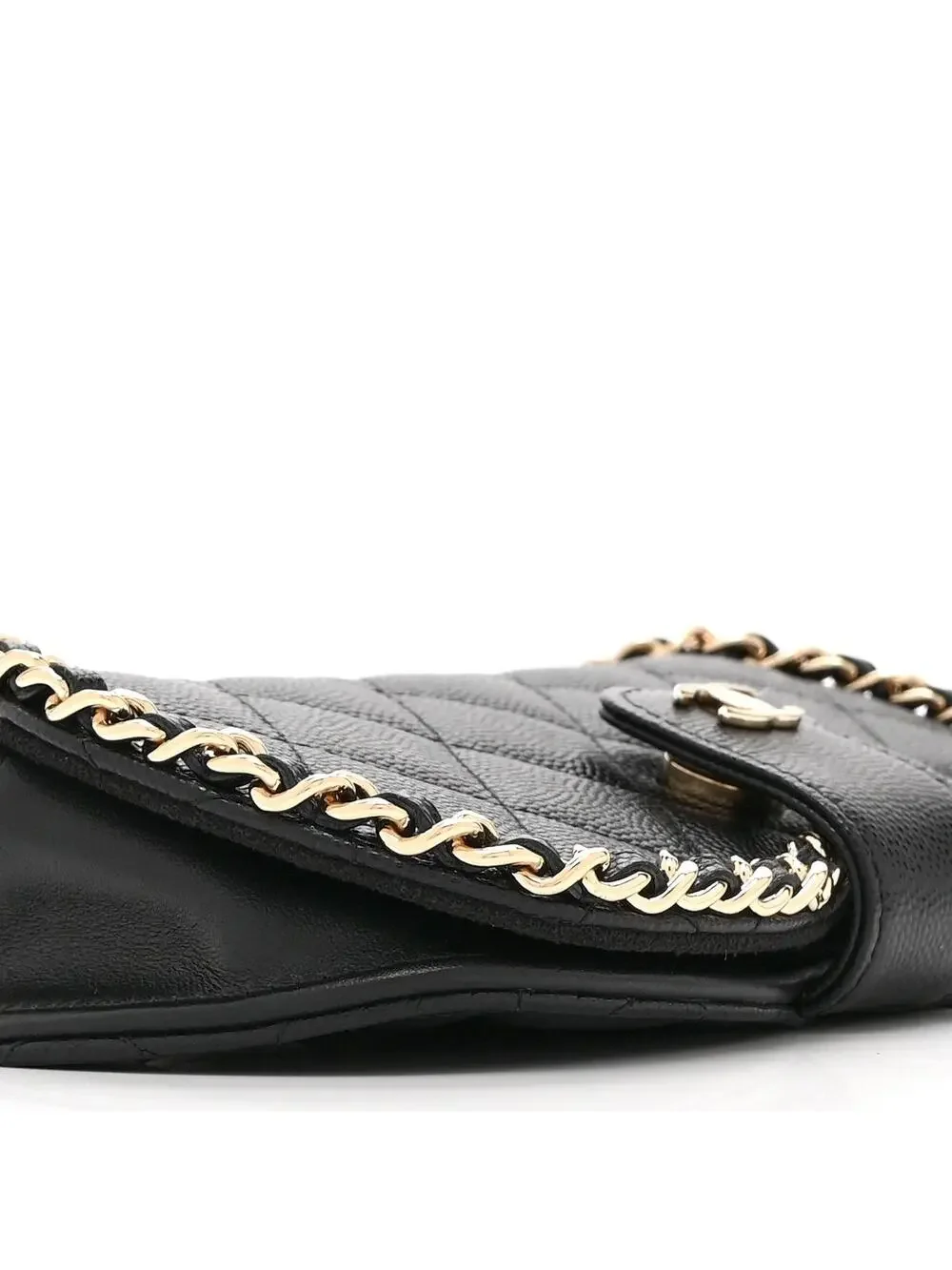 Chanel Caviar Quilted Chain Glasses #321492C18B